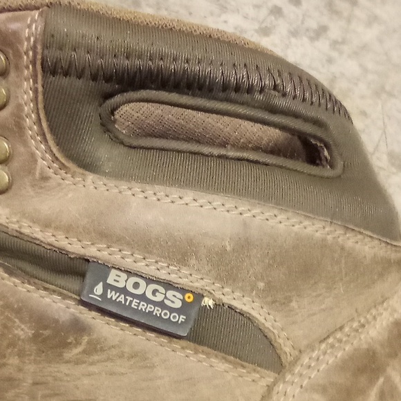 Bogs waterproof men's brown leather boots size 13 - Picture 3 of 13